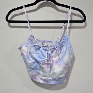 Hollister NWOT tyedye adjustable crop tank top